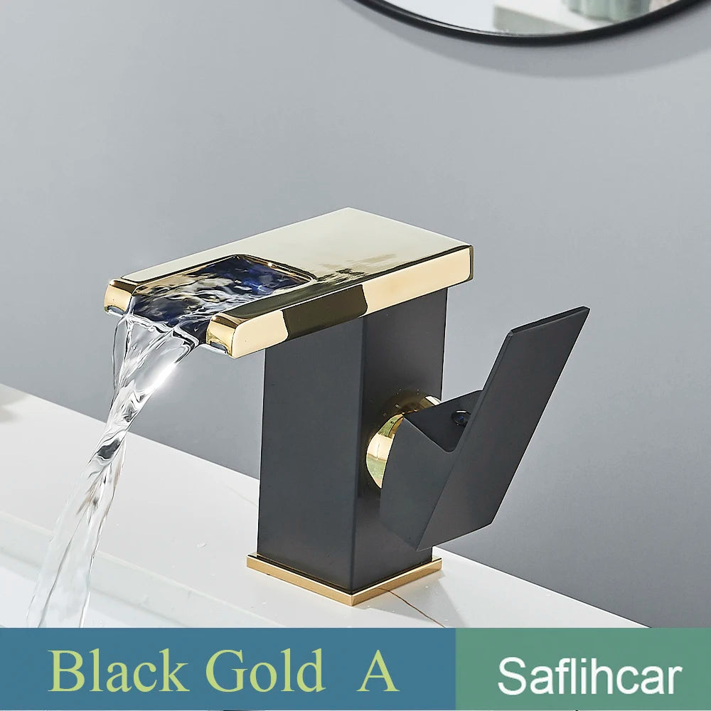 SAFLIHCAR LED Single Handle Hot And Cold Basin Faucet