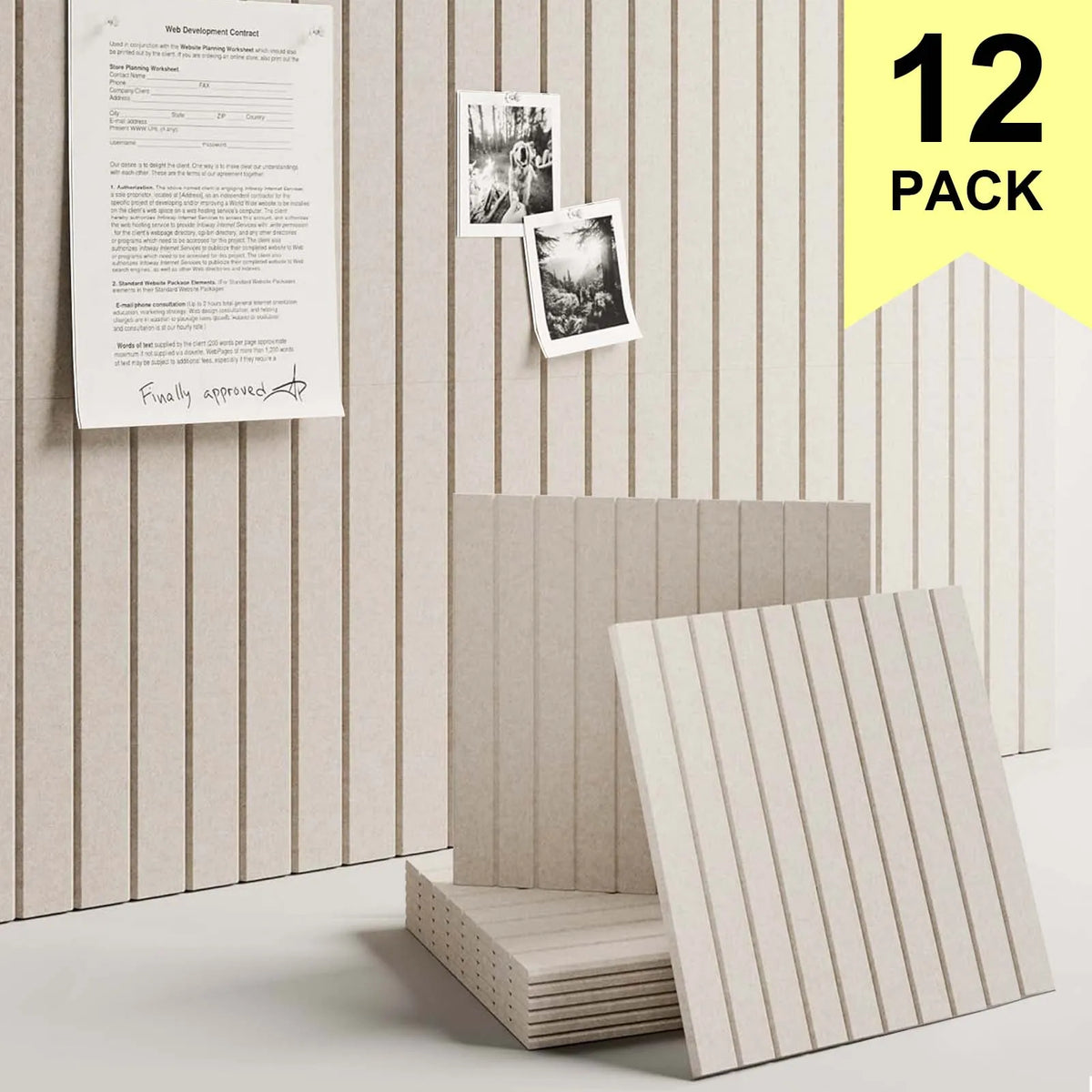 DIY 6/12 Pack Equilateral Cork Board Bulletin Boards For Home