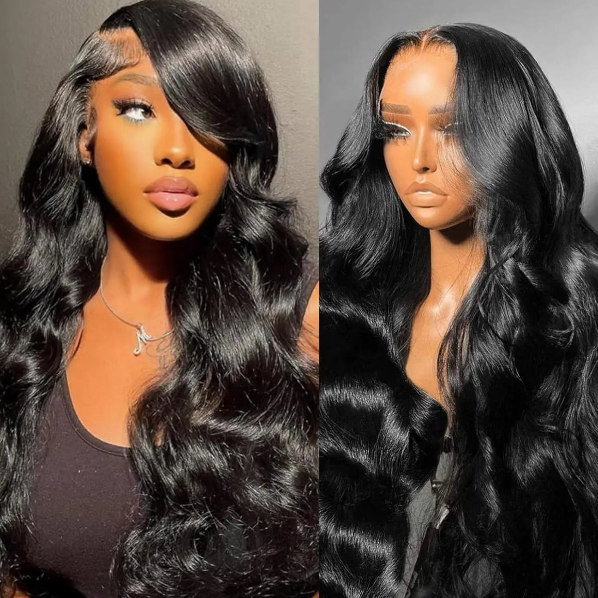 13X4 13X6 Loose Body Wave Lace Front Human Hair Wig 250 Density 40 Inches Transparent Human Hair Wigs Brazilian Lace Human Hair