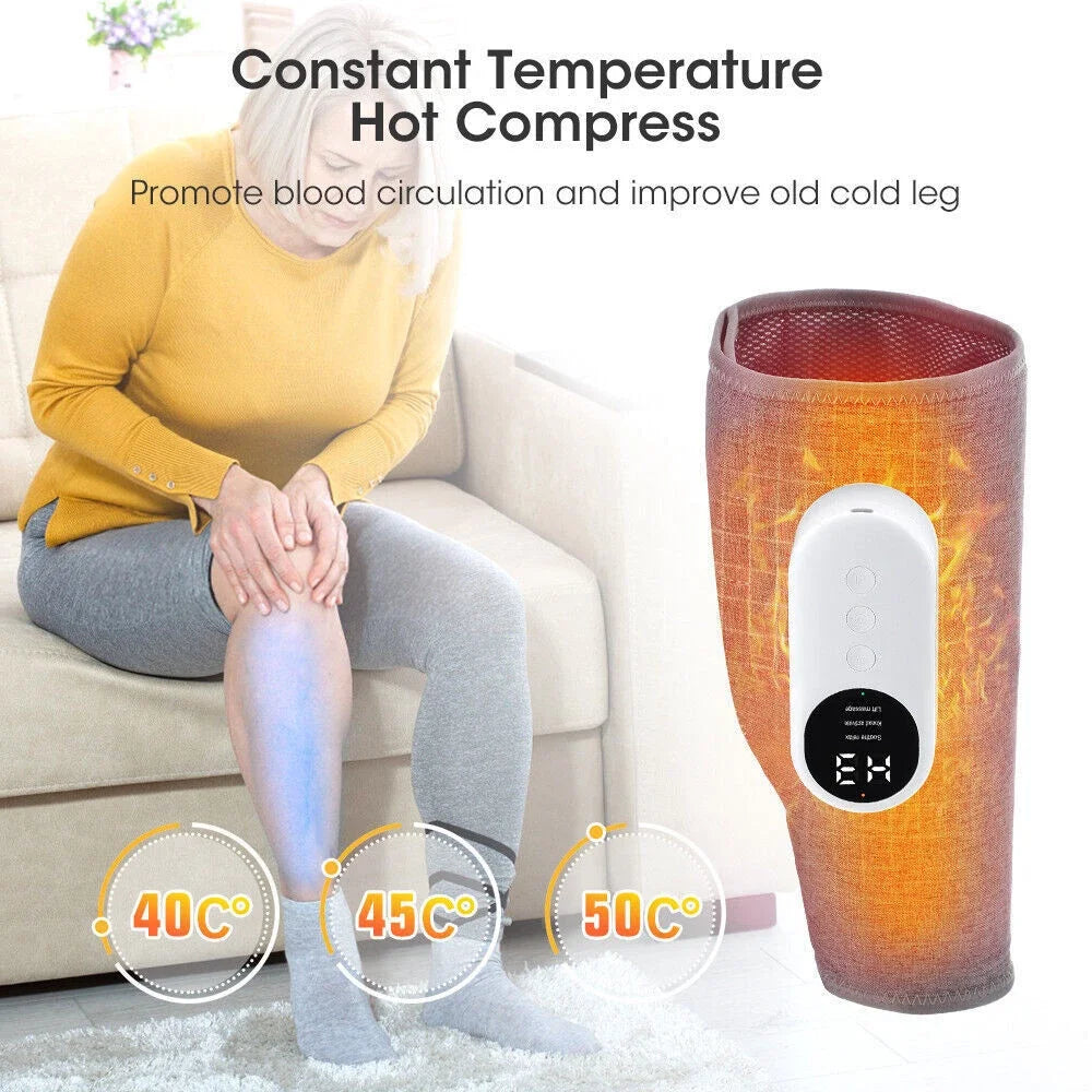Advanced Air Compression Heated Leg And Calf Massager