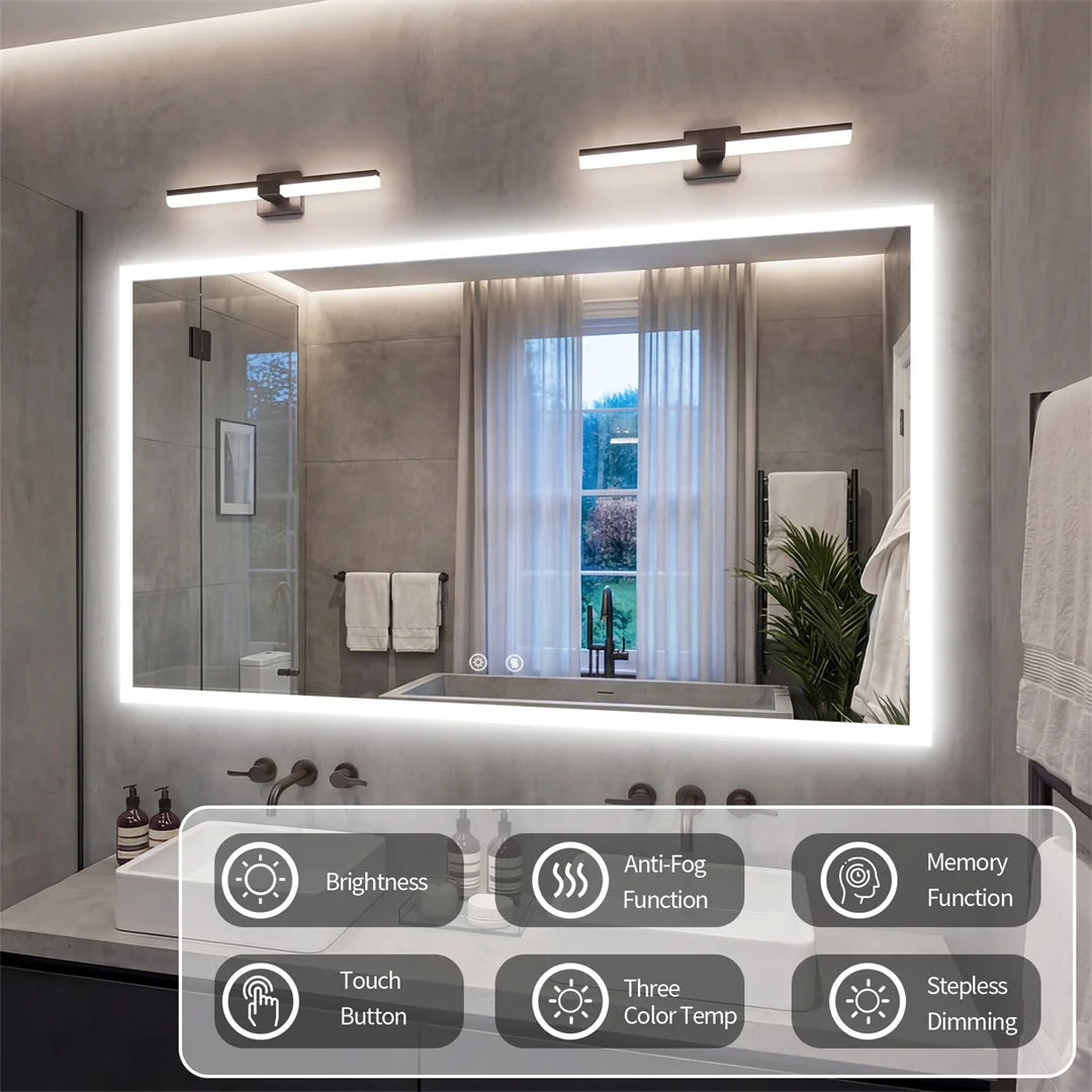 LUVODI LED Vanity Mirror With Defog And 3 Temperature Settings