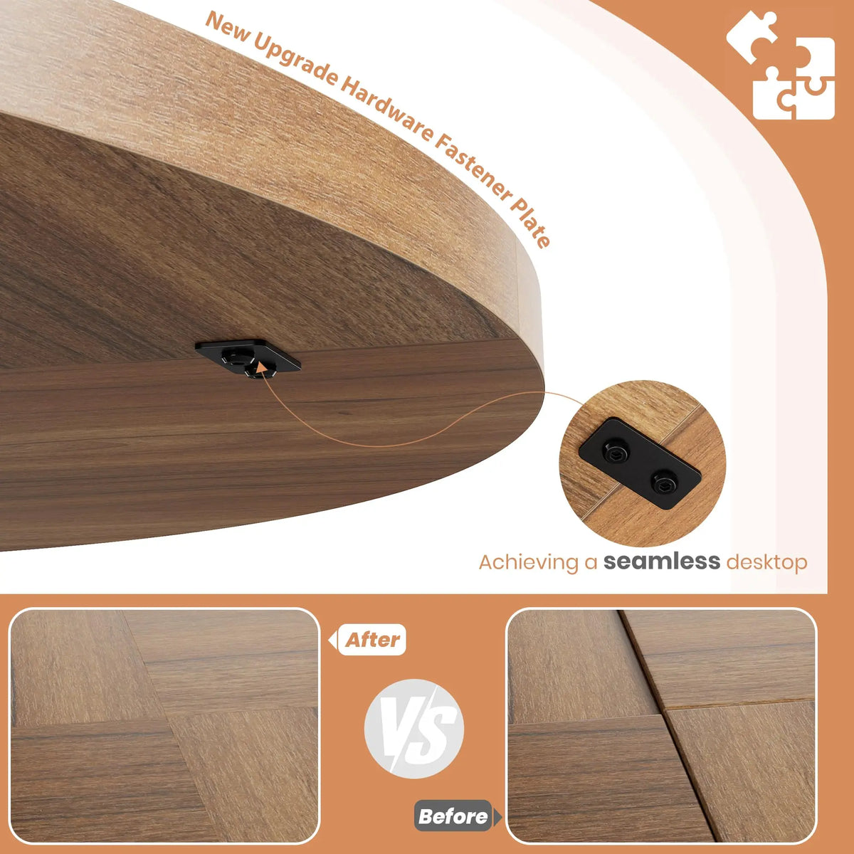 GarveeLife Round Pedestal Dining Table for Four to Six People