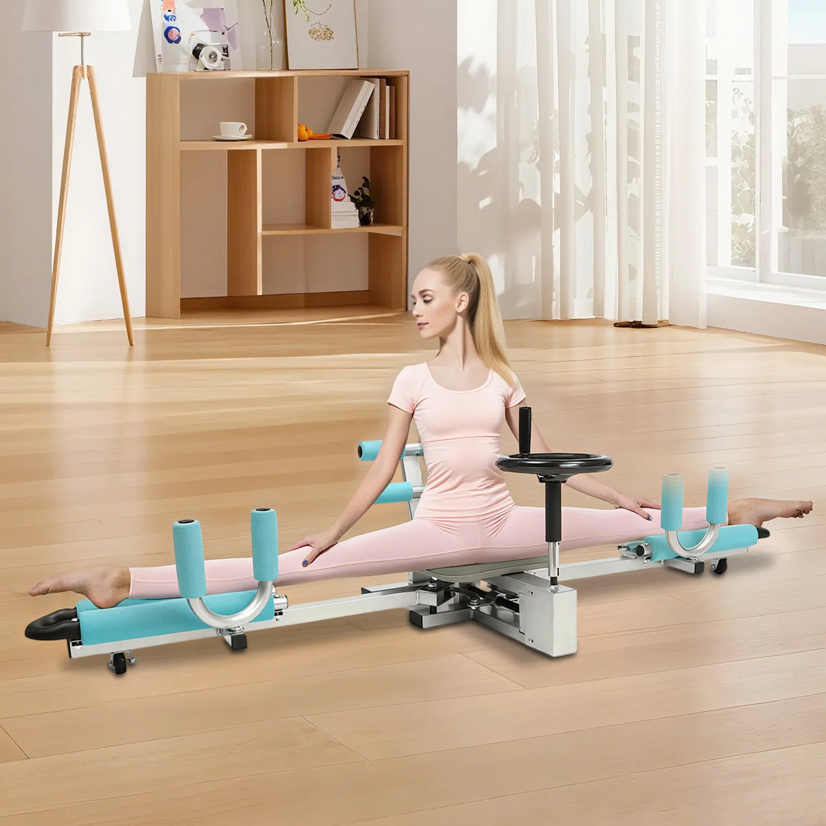 Leg Stretcher Split Machine 330.7lbs Heavy Duty Leg Stretcher Machine   0-210° Adjustable,  Flexibility Stretching Equipment for Ballet, Yoga, Dance, Martial Arts