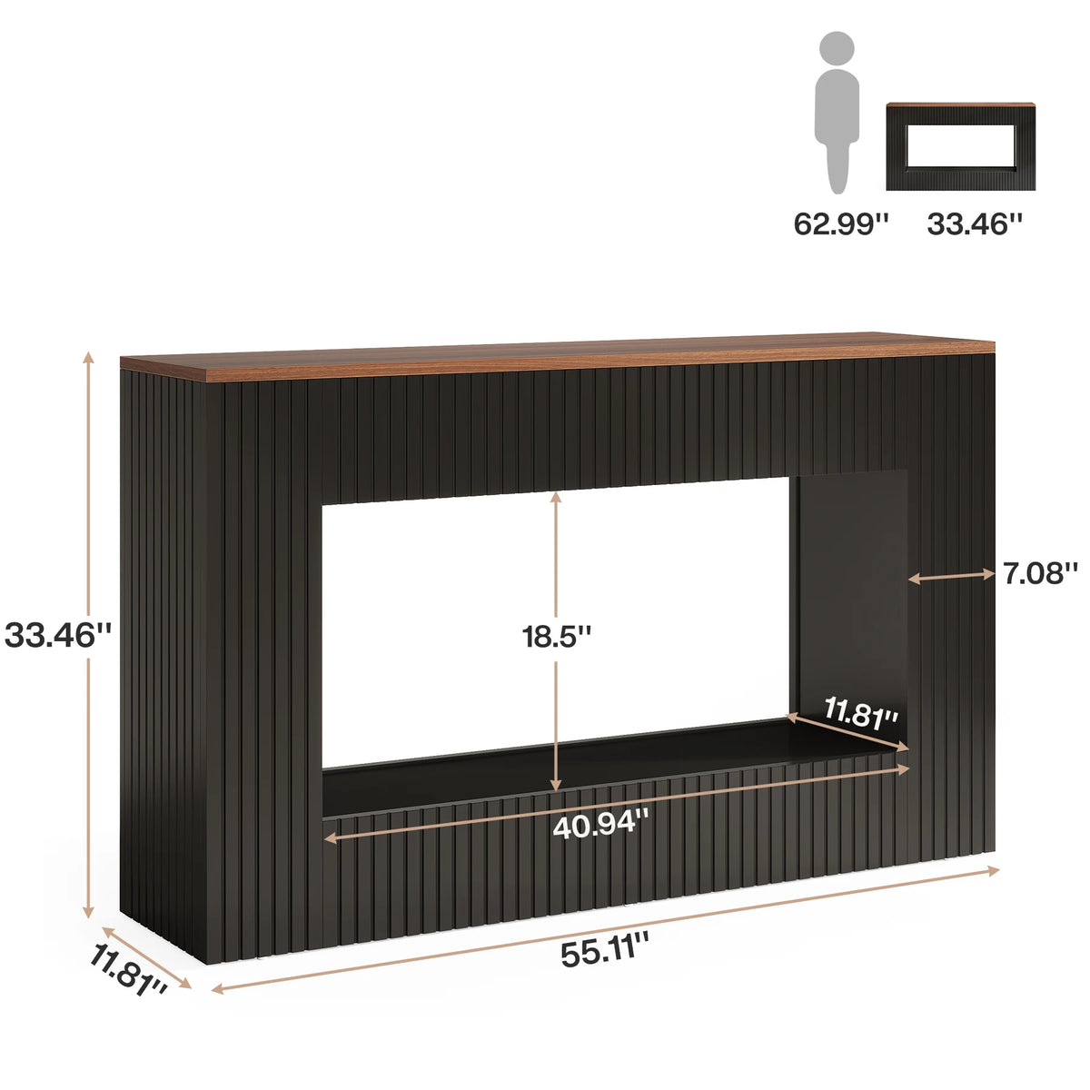 Tribesigns Console Table With Storage For Entryway And Living Room