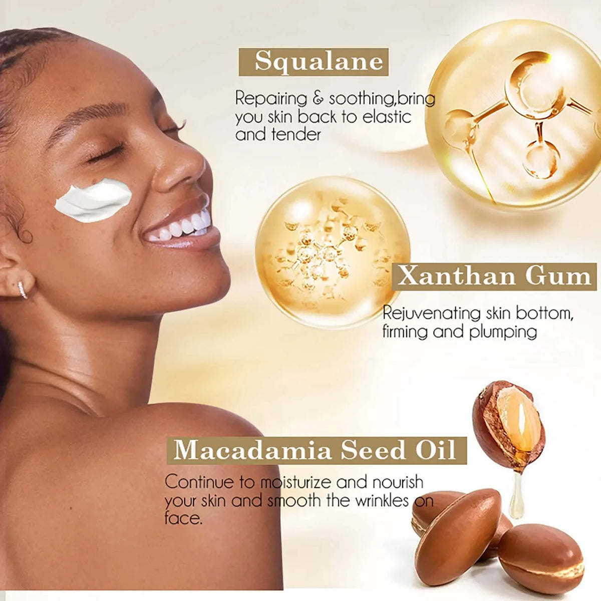 KYLIEFIT Whitening Face Cream Set With Collagen And Hyaluronic Acid