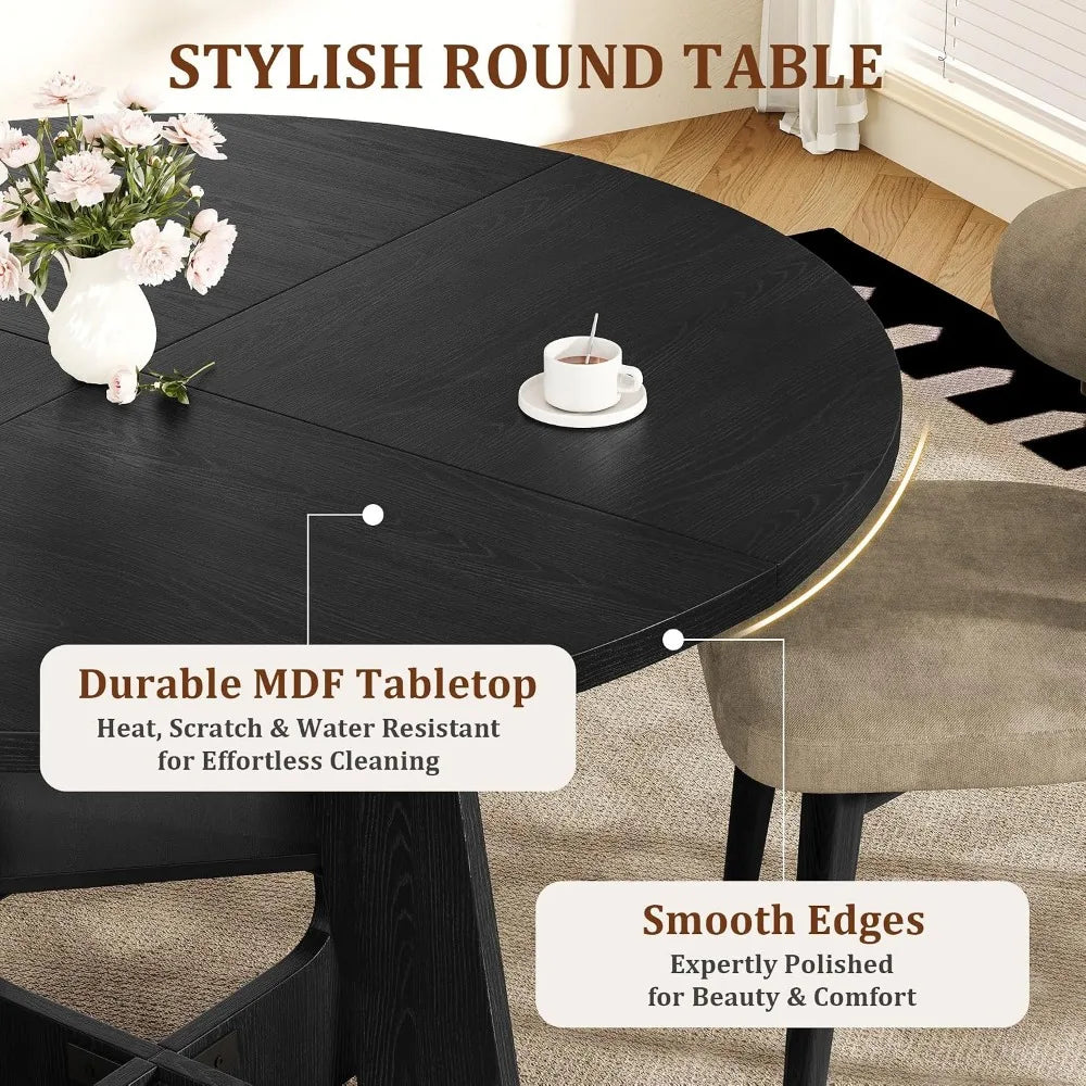 Modern Round Dining Table For Dining And Living Spaces