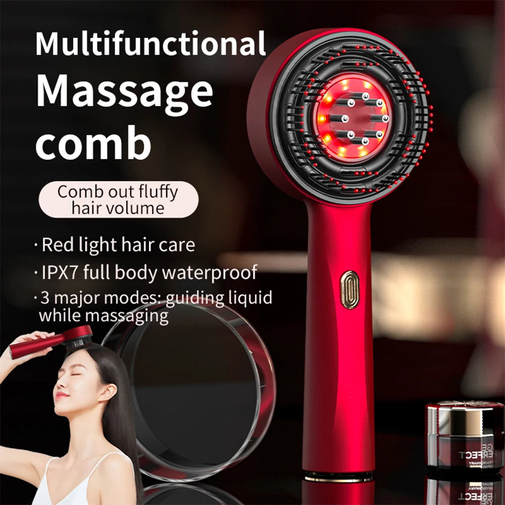 Foreverlily Electric Vibration Massage Comb For Scalp Care