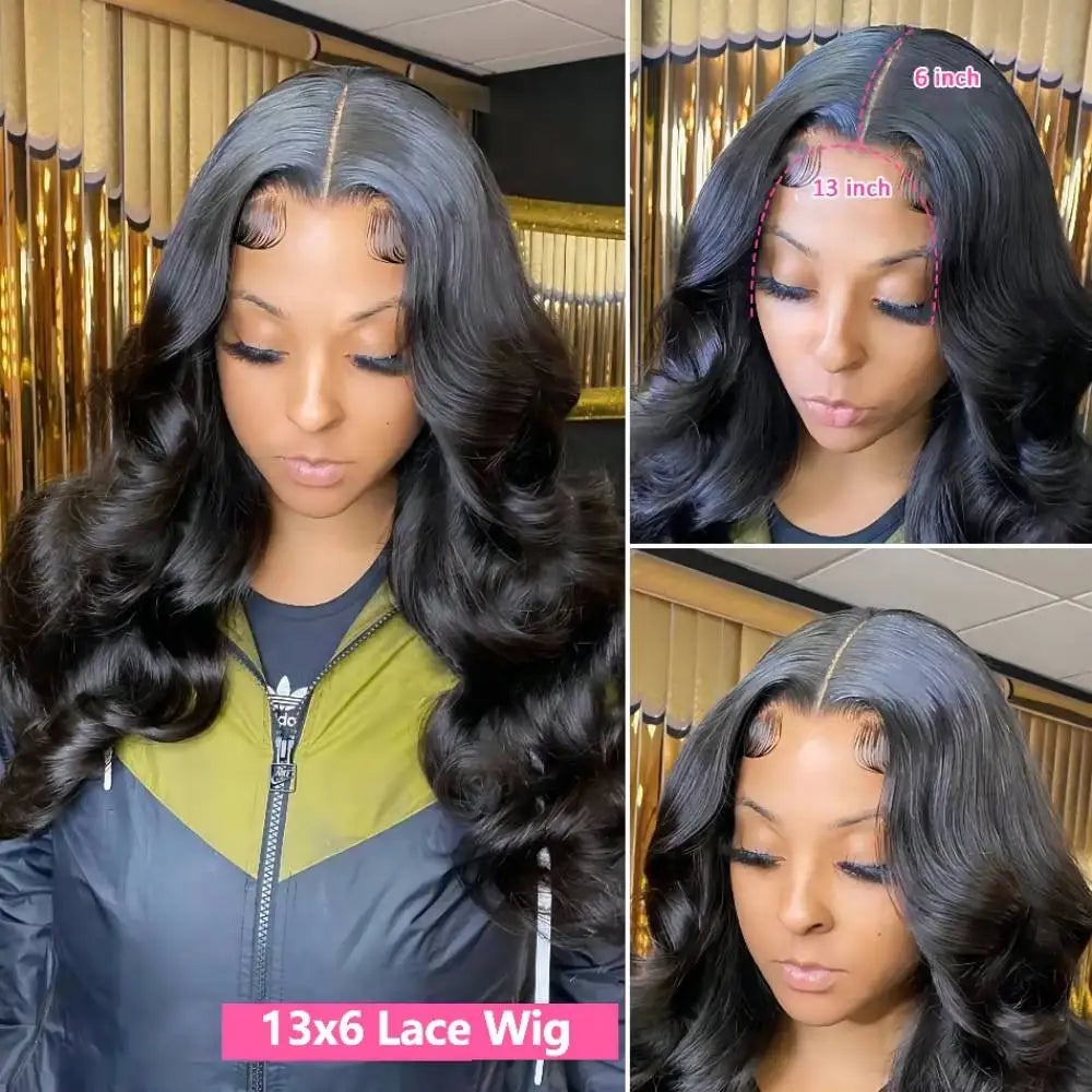 Abijale HD Transparent Lace Front Wig Frontal Body Wave