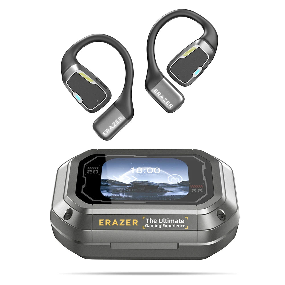 Headphones Bluetooth V6.0 ERAZER XP6 Ai Translator Wireless Earphones HD LCD Display Low latency Extremely Comfortable for Music