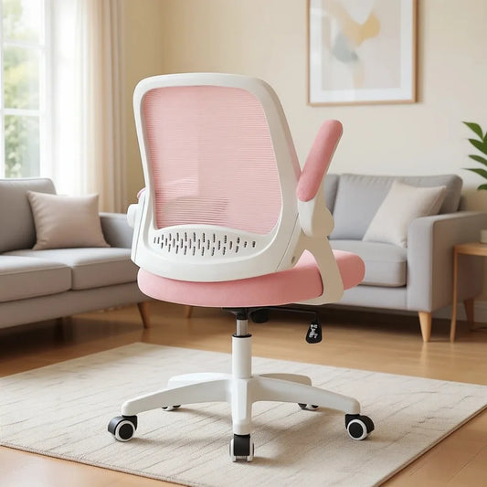 Ergonomic Desk Chair With Lumbar Support Adjustable Height Swivel Wheels