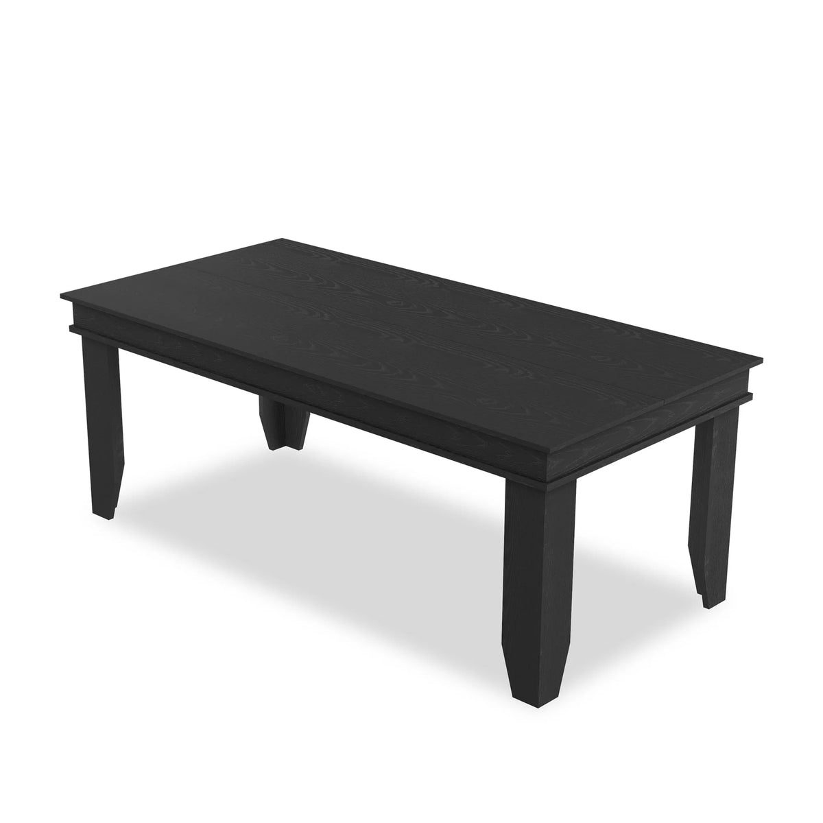 Farmhouse Rectangular Wood Dining Table With Sturdy Frame