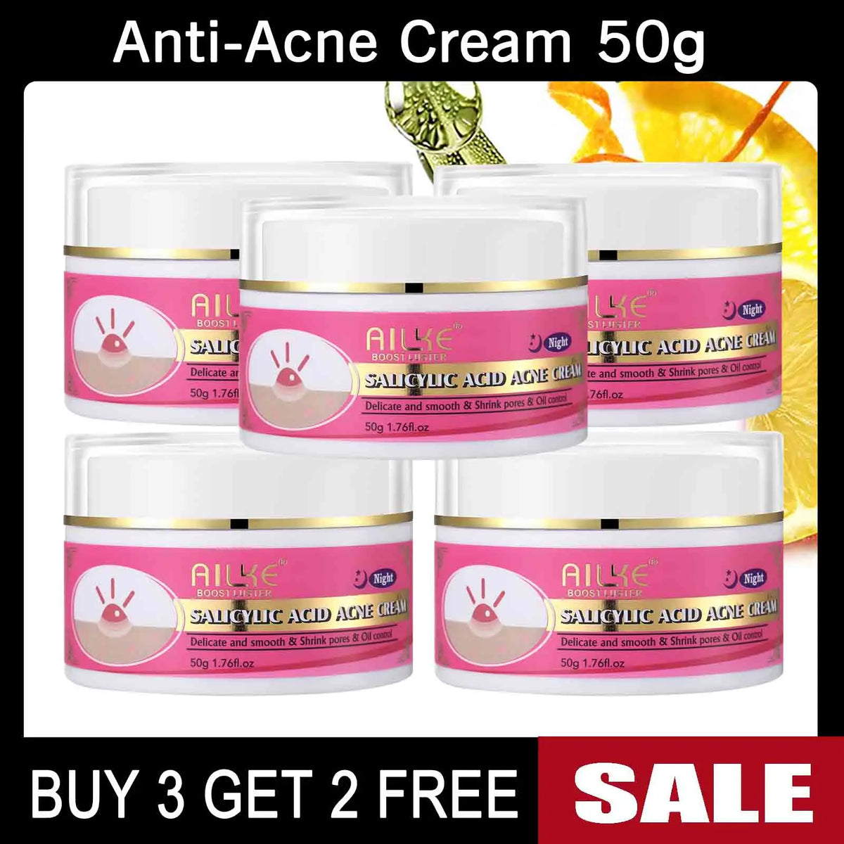 AILKE Skin Brightening Cream Set For Acne And Moisturizing