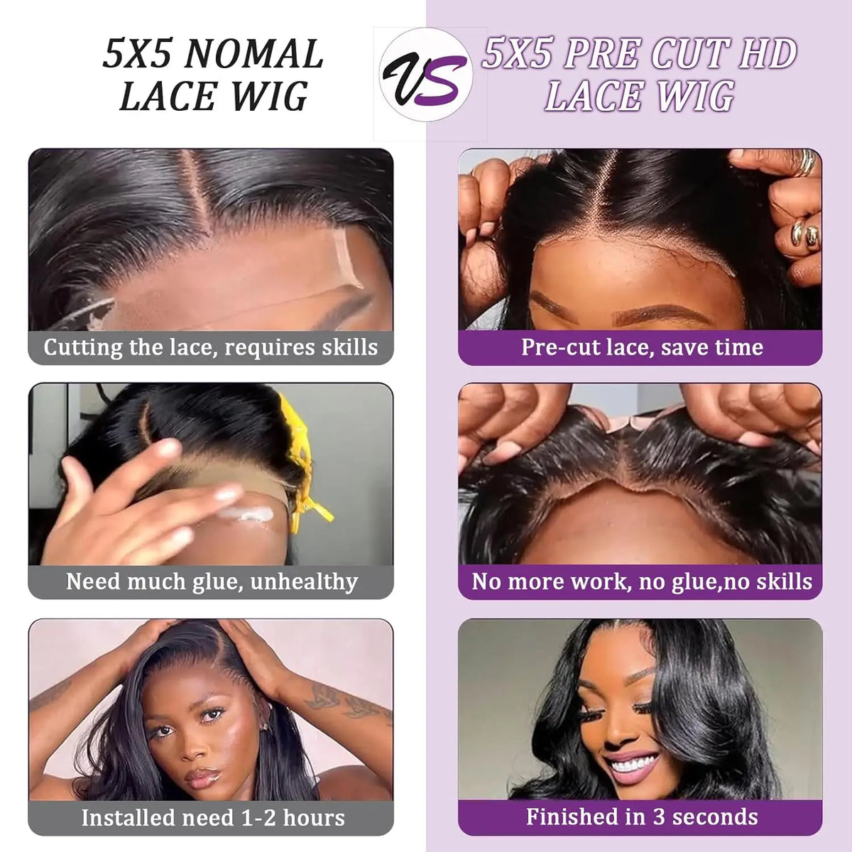 5x5 Hd Transparent Lace Frontal Glueless Preplucked 30 Inch Body Wave Wigs Human Hair 4x4 Lace Front Wig Ready to Wear for Women