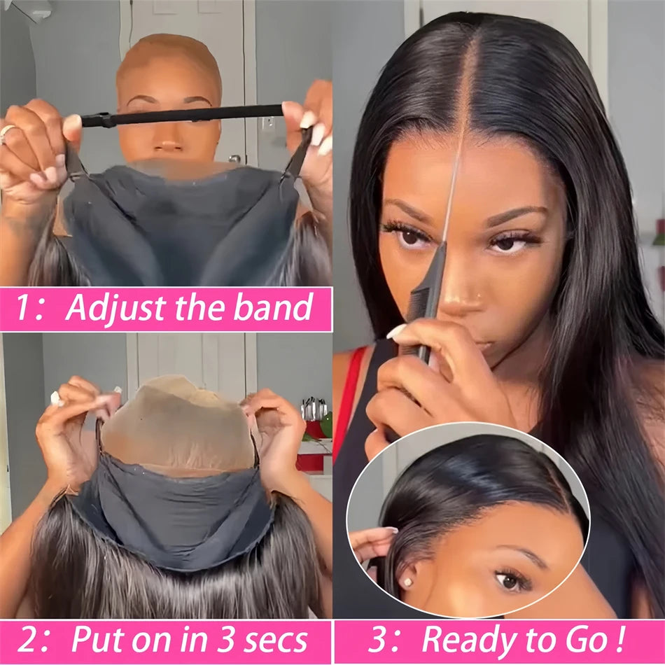 5x5 Hd Transparent Lace Frontal Glueless Preplucked 30 Inch Body Wave Wigs Human Hair 4x4 Lace Front Wig Ready to Wear for Women