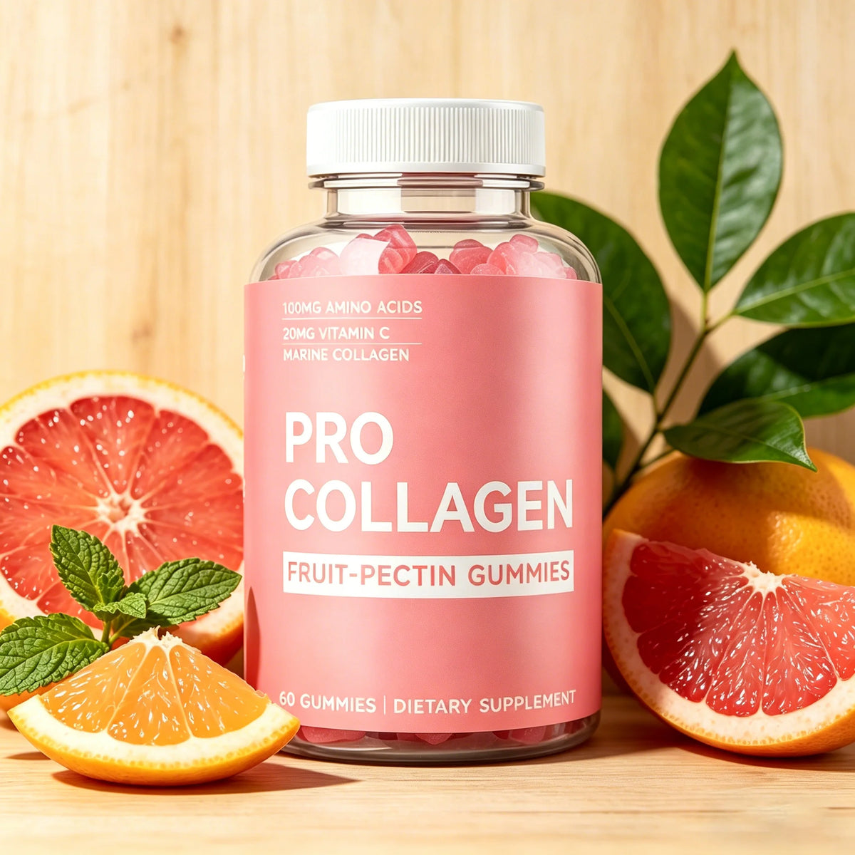 Biotin Gummies For Hair Skin Nails Support Collagen Boost
