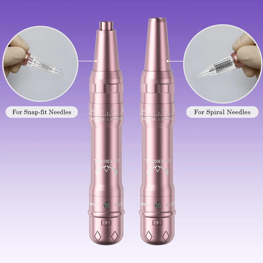Wireless Permanent Makeup Machine Kit Eyebrow Tattoo Ink 15 Needles