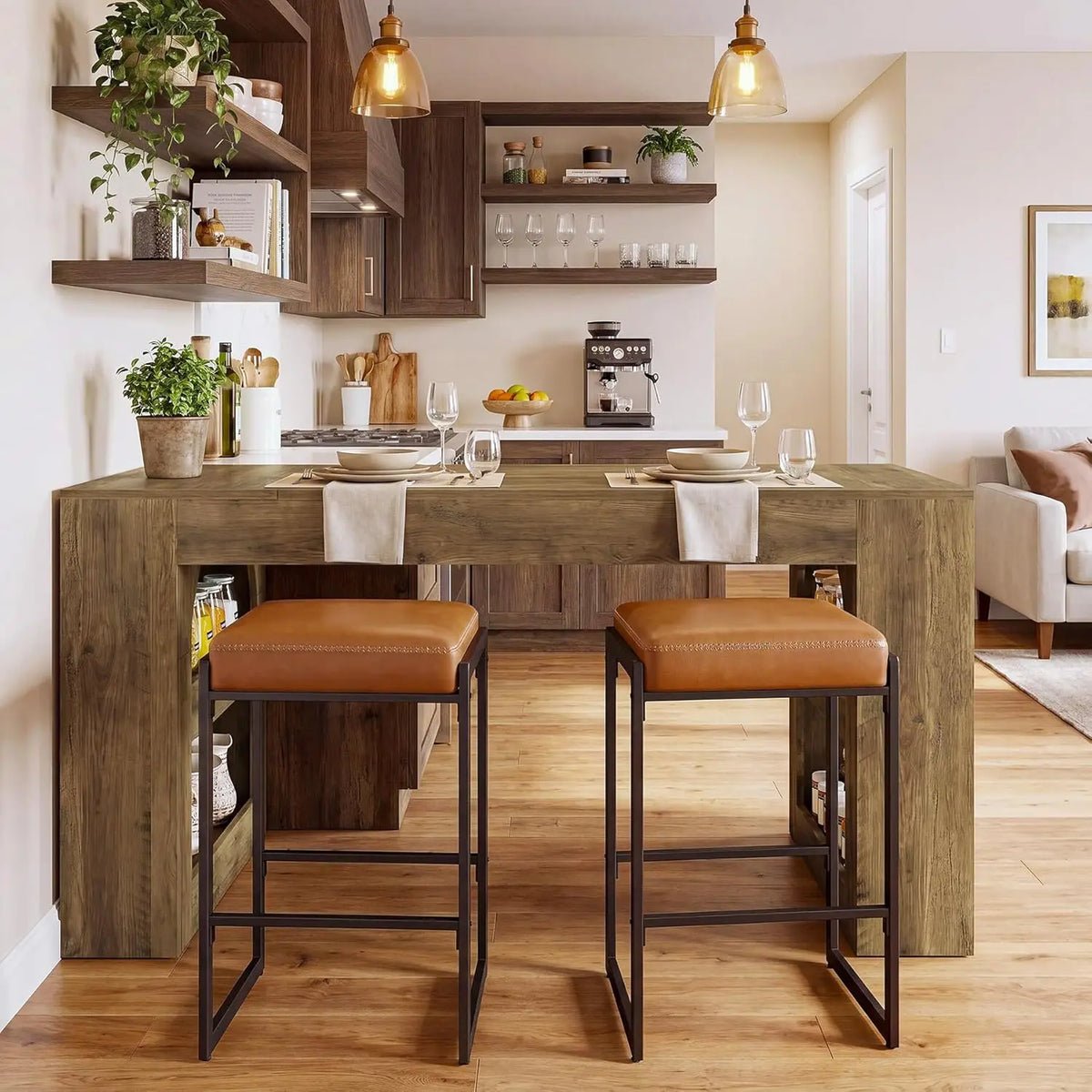Kitchen Island With Storage Farmhouse Table For Living Rooms