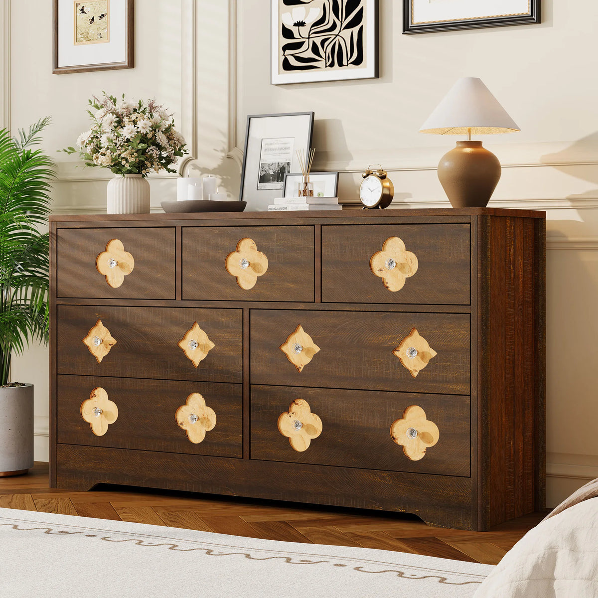 GAOMON Modern Six Drawer Dresser with Spacious Bedroom Storage