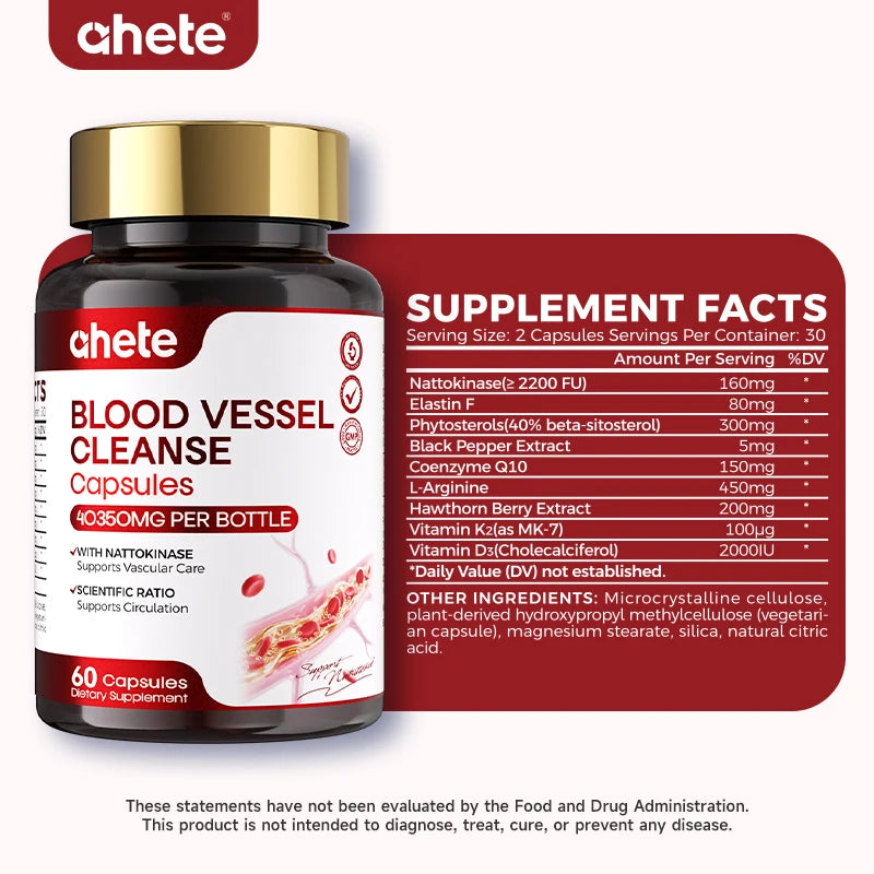 Ahete Blood Vessel Cleanse Capsules Jiabei Health Technology