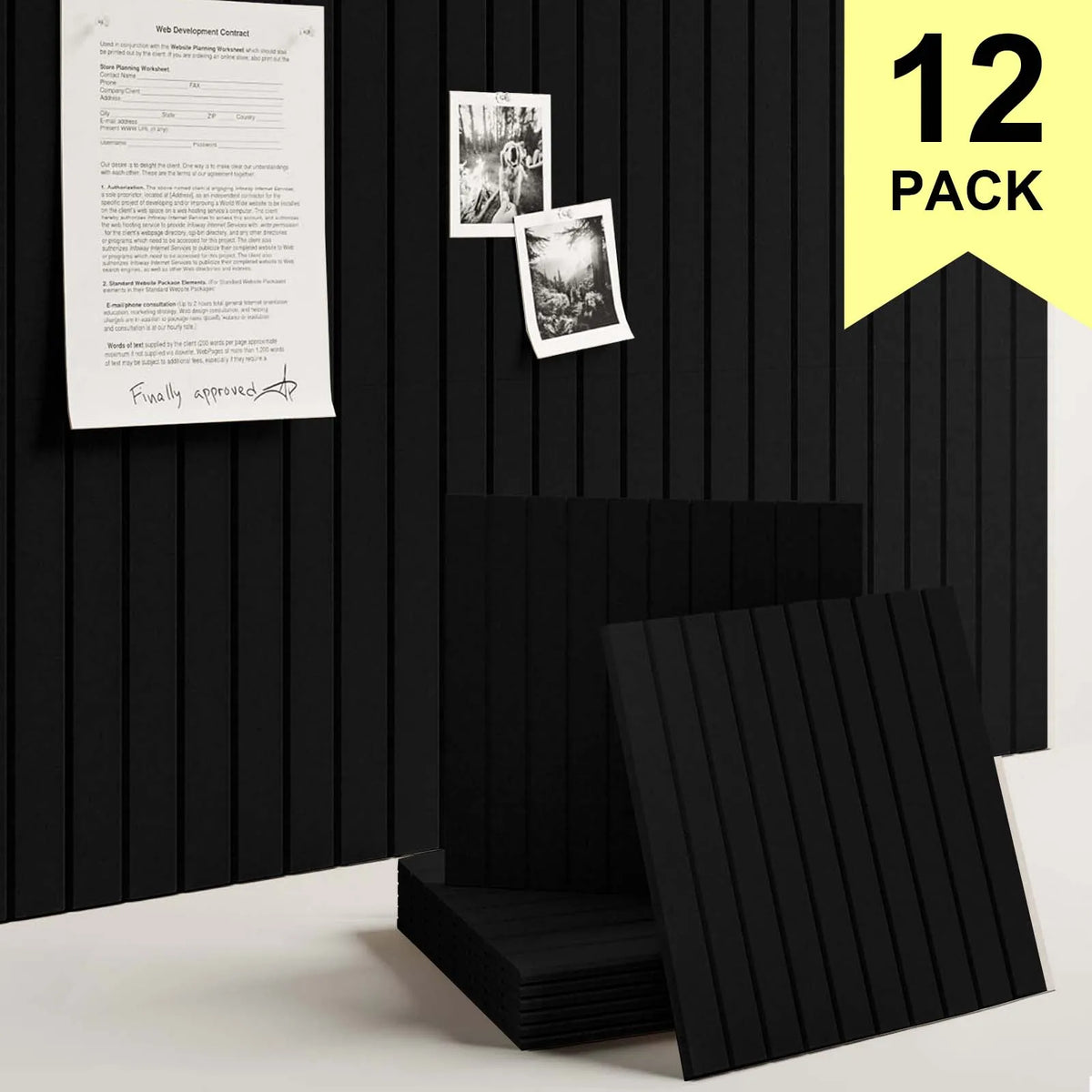 DIY 6/12 Pack Equilateral Cork Board Bulletin Boards For Home