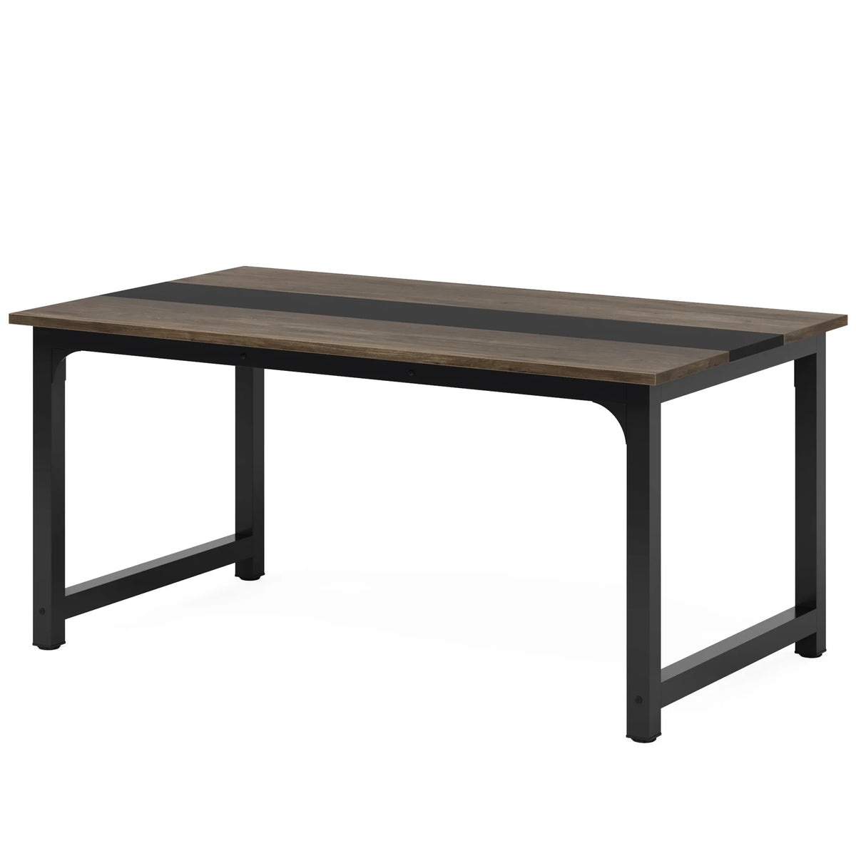 Tribesigns Rectangular Industrial Wood Dining Table For Six To Eight People