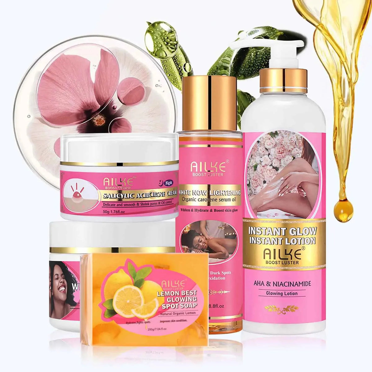 AILKE Skin Brightening Cream Set For Acne And Moisturizing