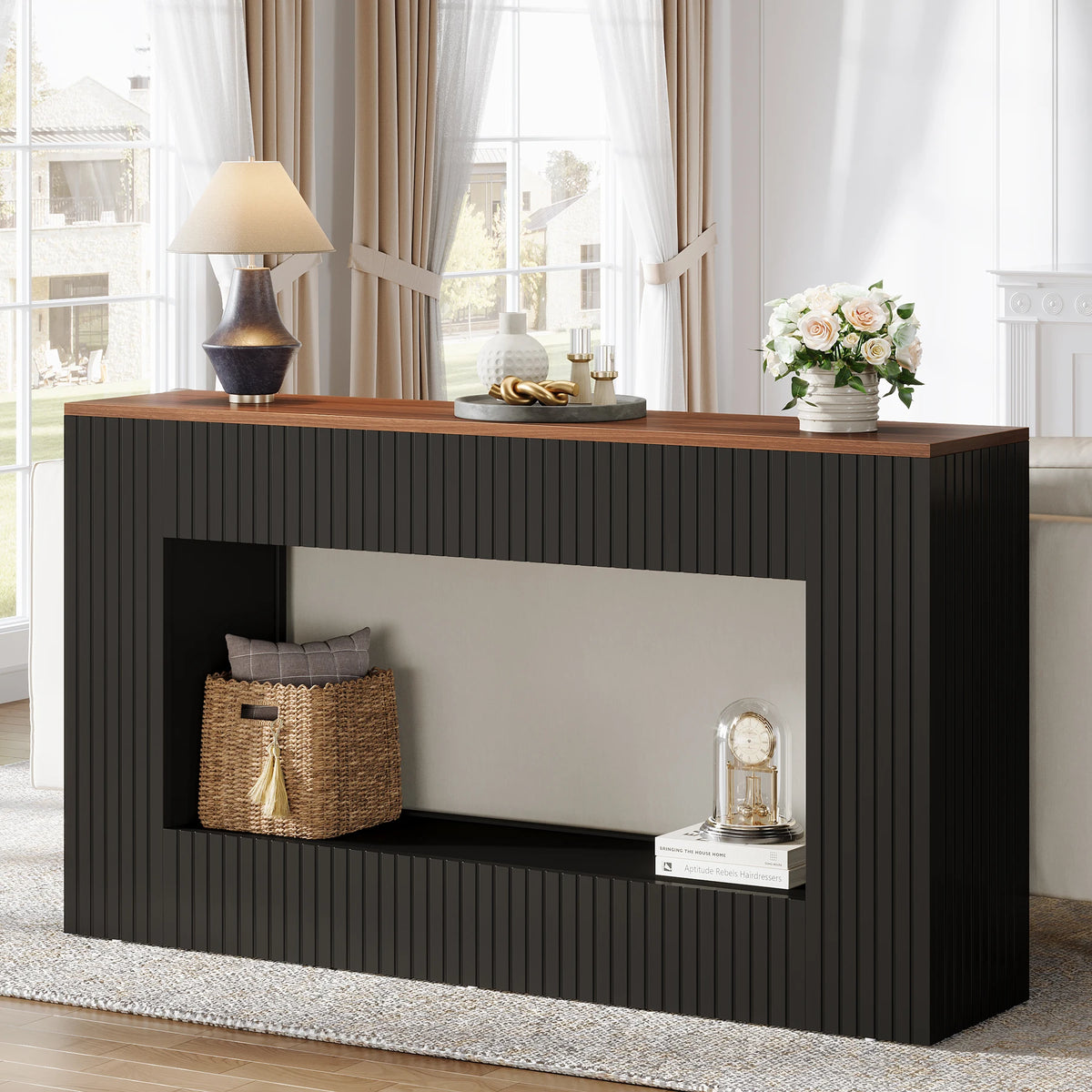 Tribesigns Console Table With Storage For Entryway And Living Room