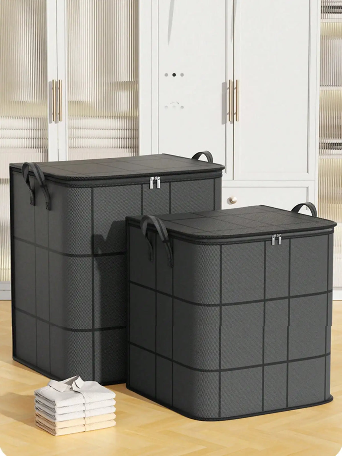 Foldable Clothes Storage Bag Large Capacity Dust Cover For Wardrobe