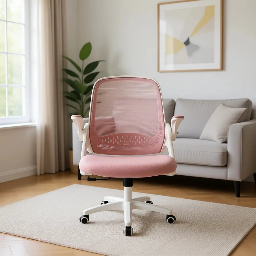 Ergonomic Desk Chair With Lumbar Support Adjustable Height Swivel Wheels