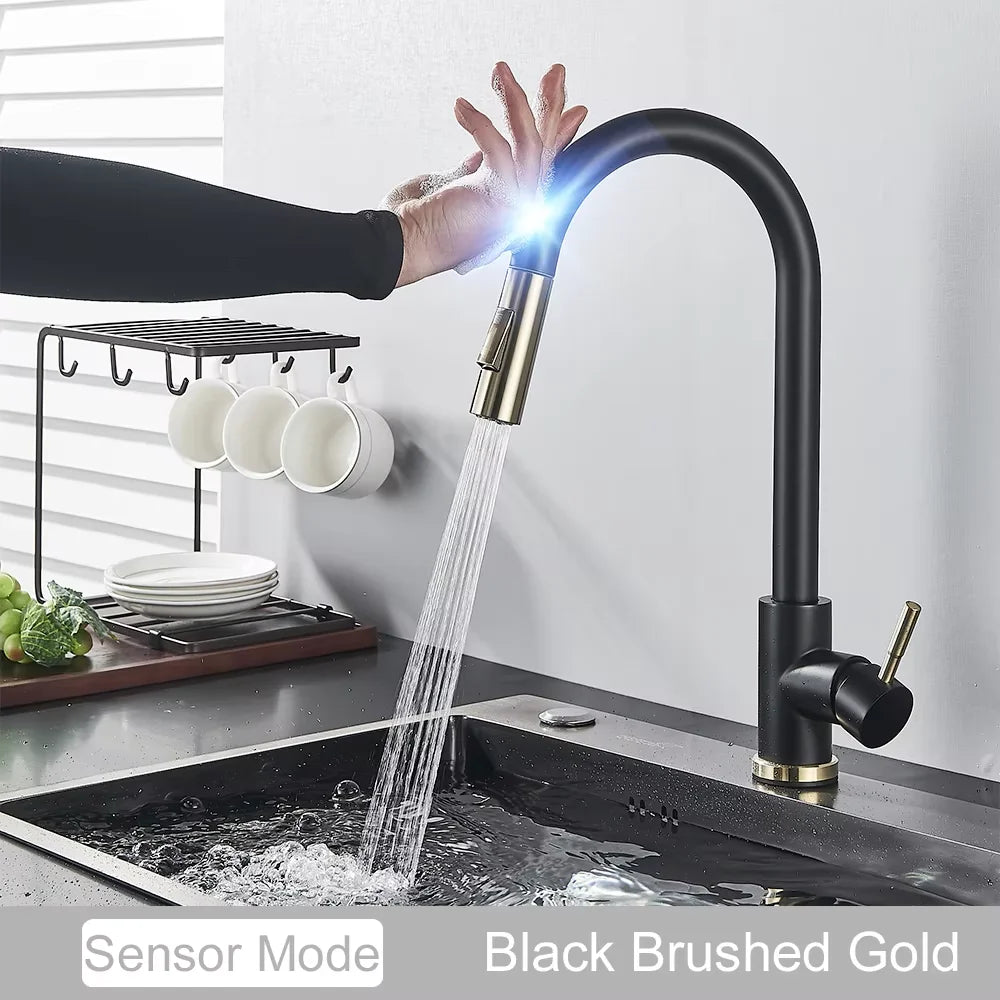 Fmhjfisd Touch Control Pull Out Hot And Cold Kitchen Faucet