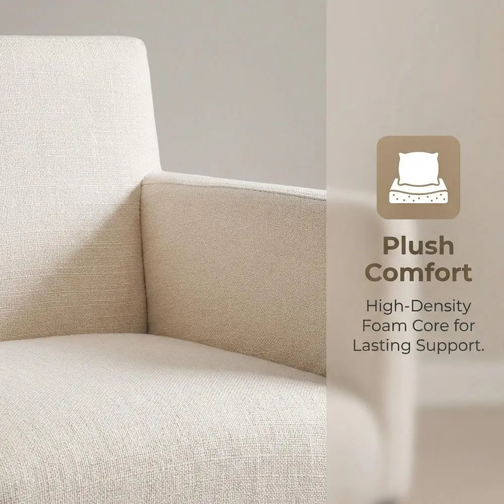 XMSJ Mid Century Modern Upholstered Dining Chairs With Arms