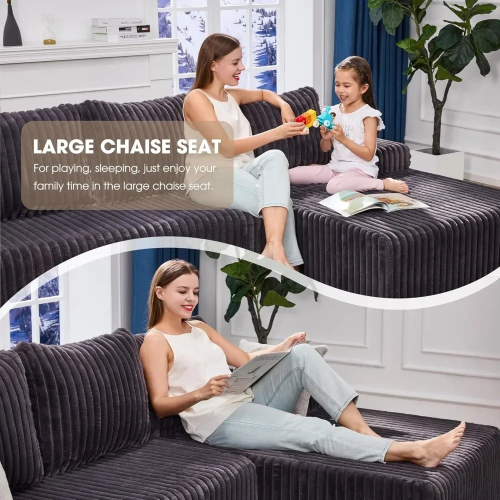 Cloud Modular Sectional Sofa With Memory Foam Chaise